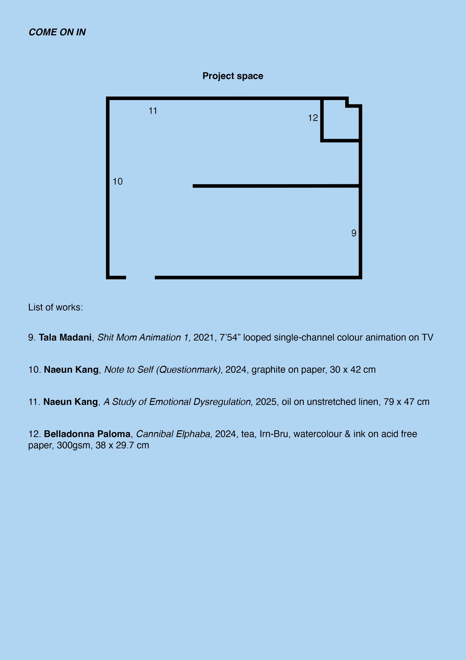 TALA_MADANI_TUDA_MUDA_NAEUN_KANG_BELLADONNA_PALOMA_SNAILS_EXHIBITION_TEXT_GUIDE_GROUP